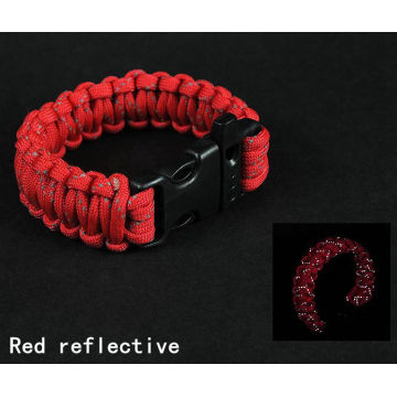 Sobrevivência reflexiva Pulseira Paracord